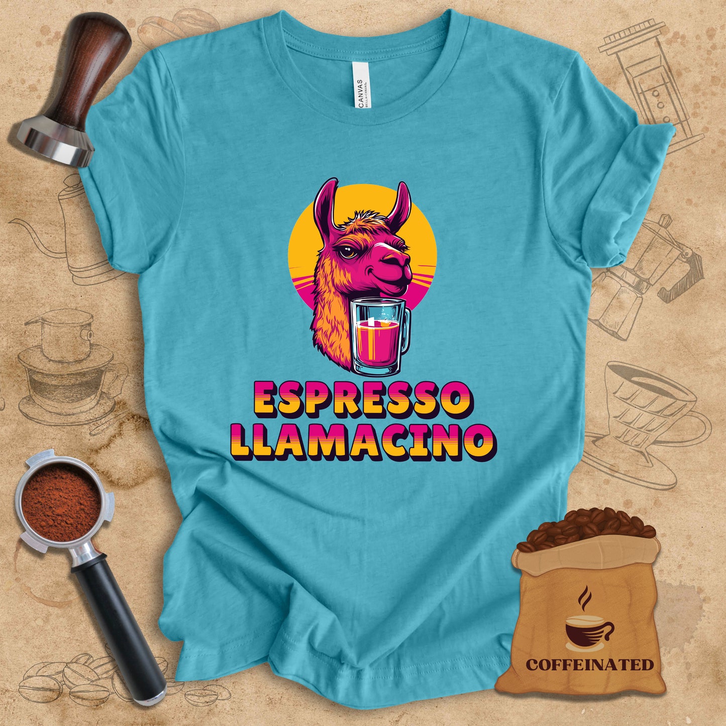 Espresso Llamacino Tee