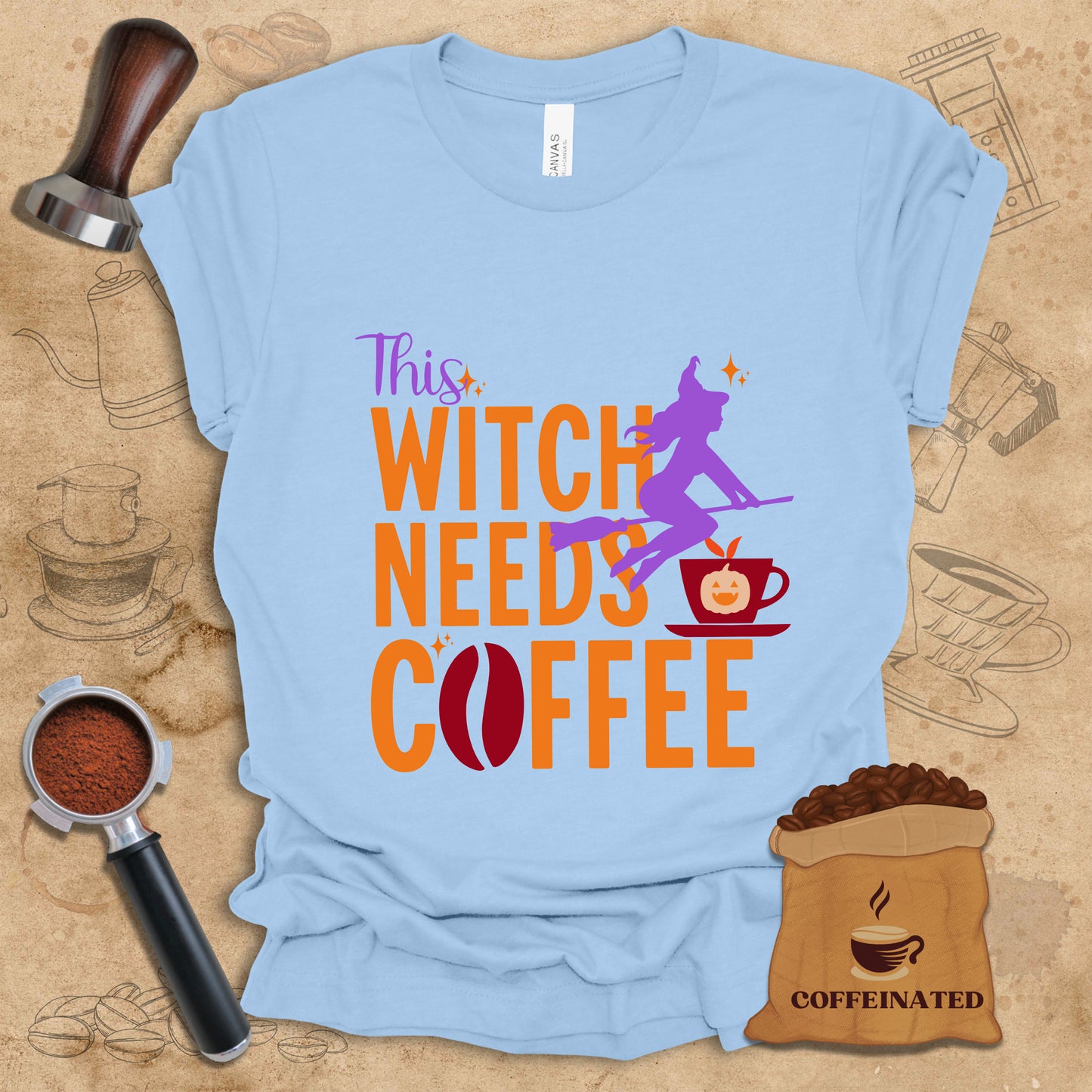 This Witch Needs Coffee Tee