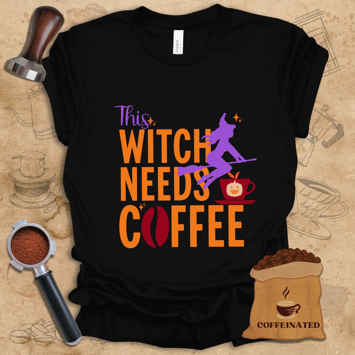 This Witch Needs Coffee Tee