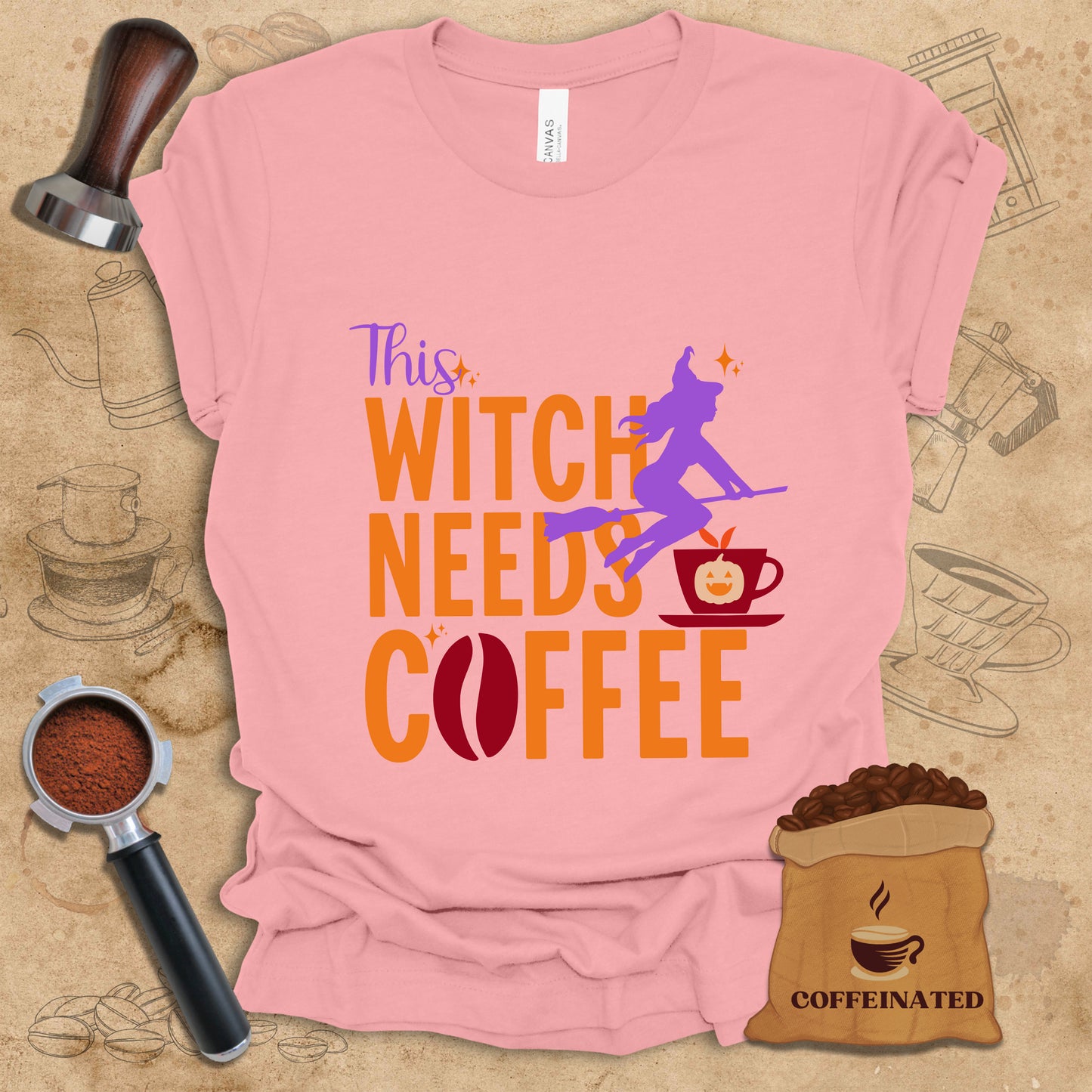 This Witch Needs Coffee Tee