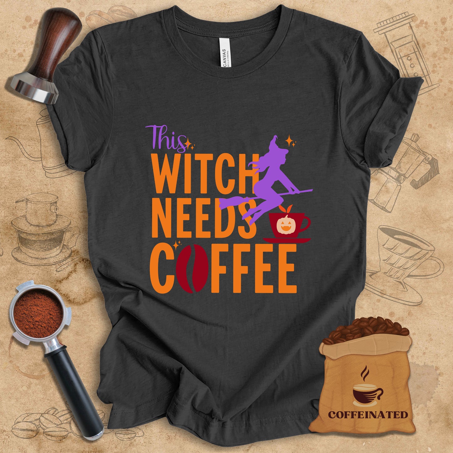 This Witch Needs Coffee Tee