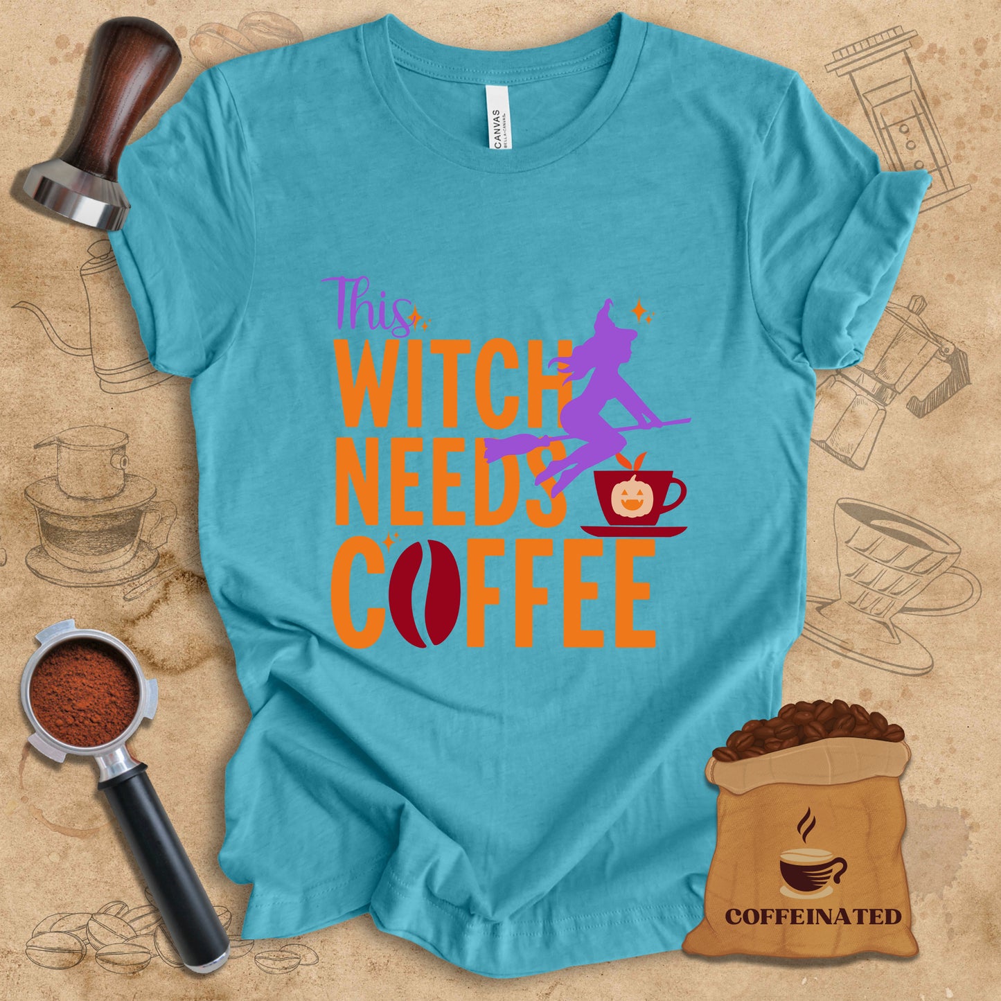 This Witch Needs Coffee Tee