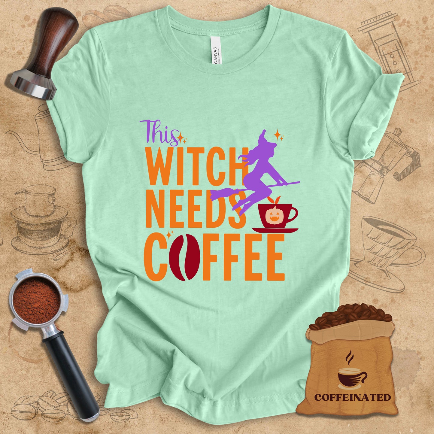 This Witch Needs Coffee Tee