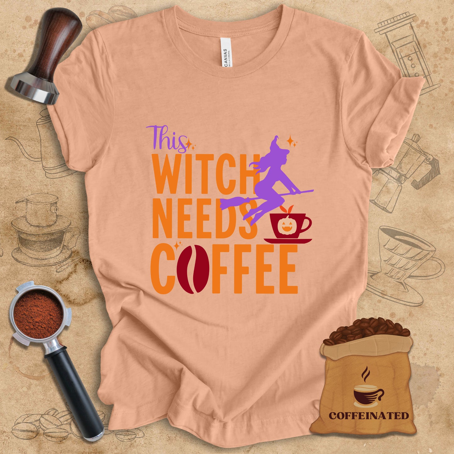 This Witch Needs Coffee Tee