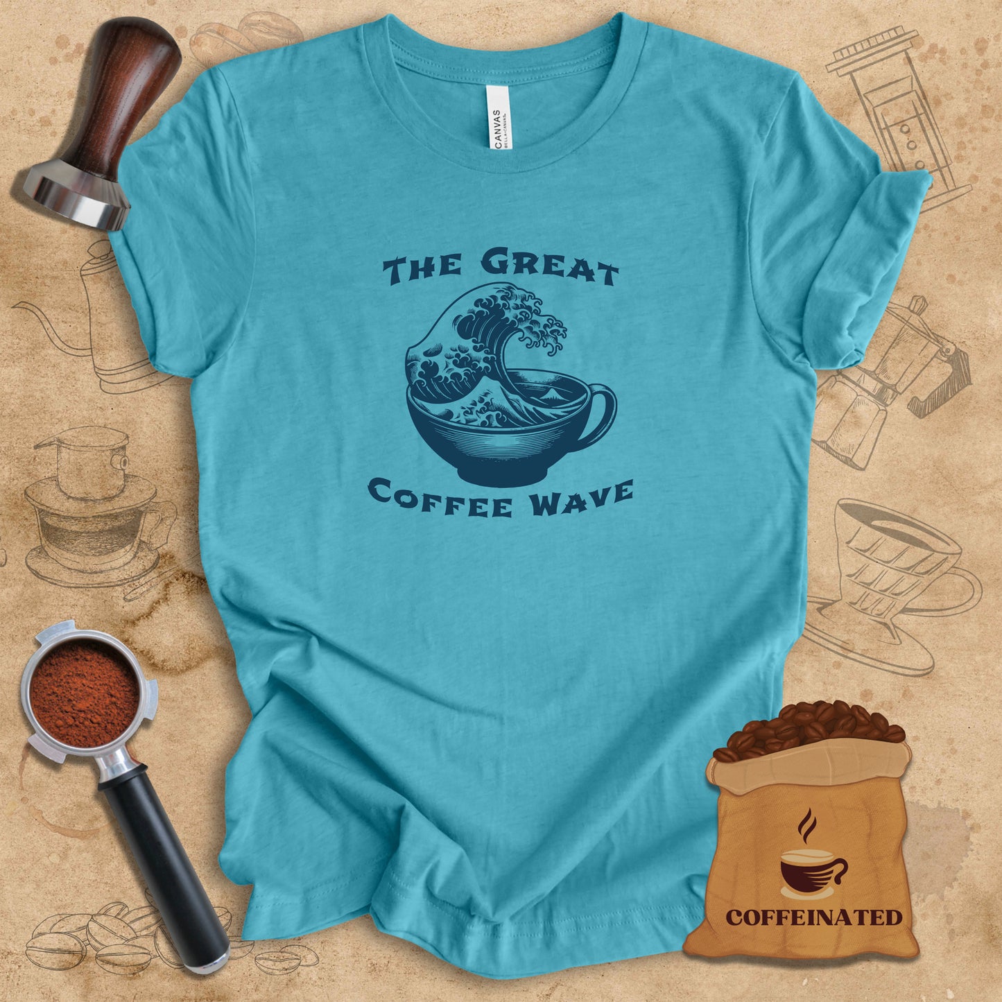 Great Coffee Wave Tee