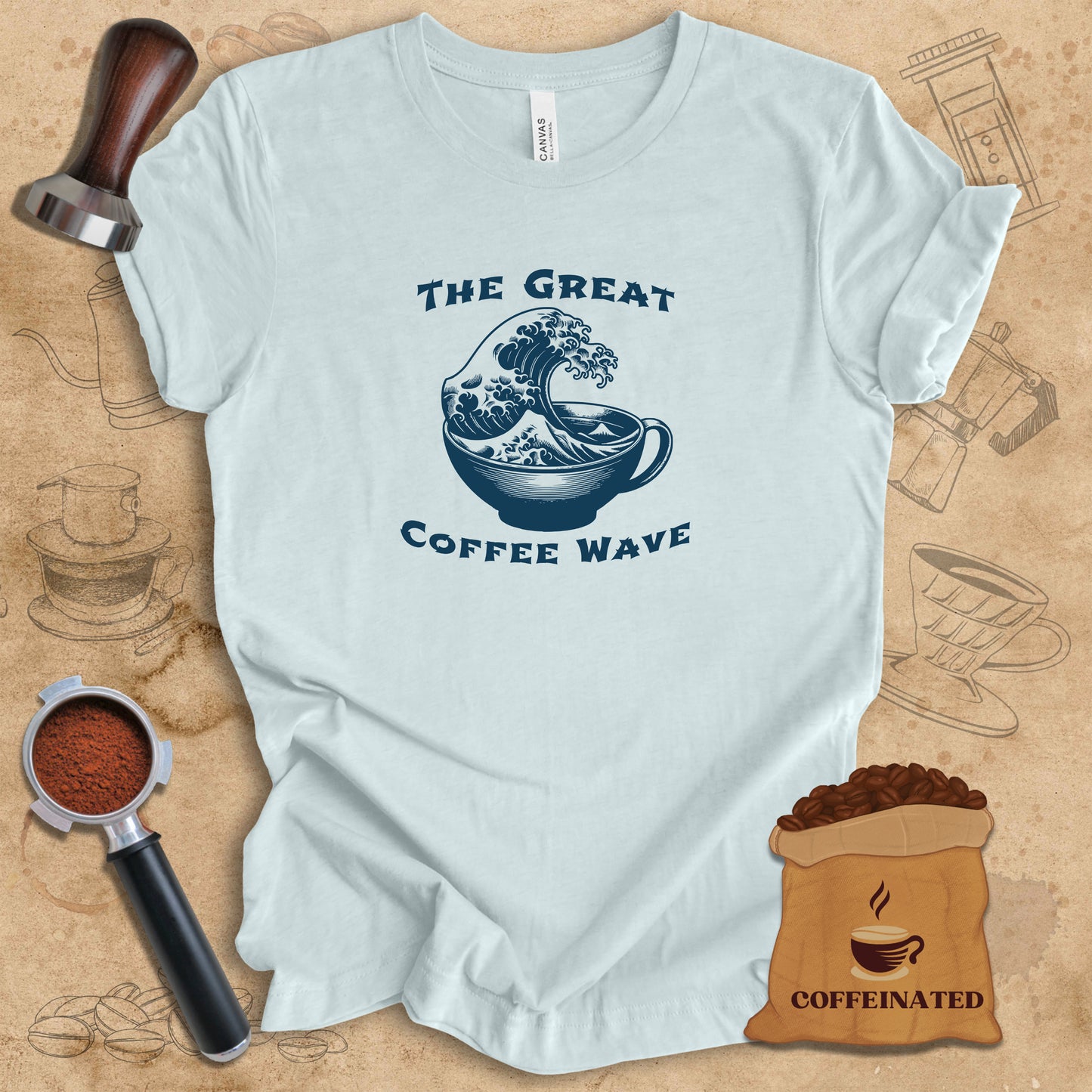 Great Coffee Wave Tee