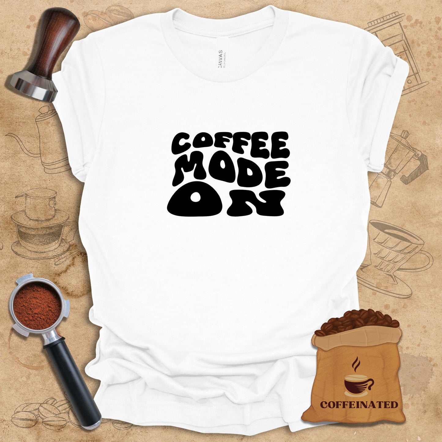 Coffee Mode On (Black) Tee