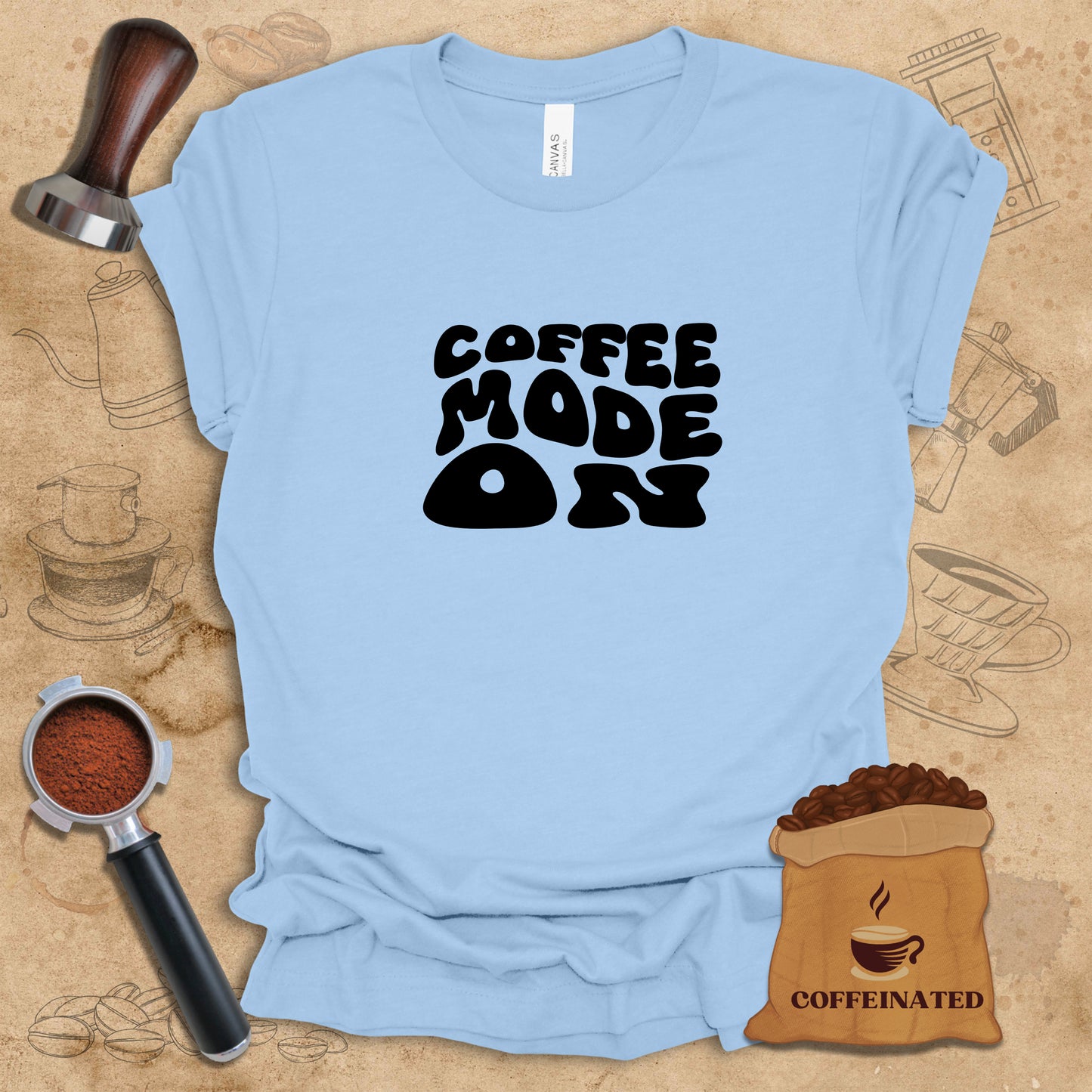 Coffee Mode On (Black) Tee