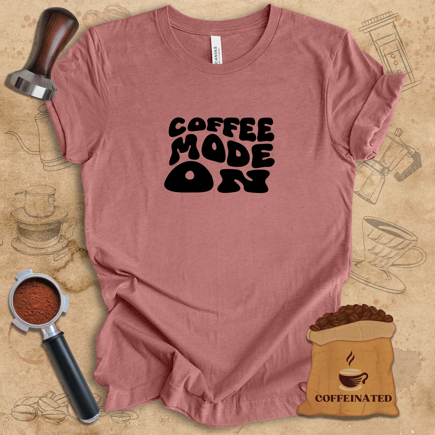 Coffee Mode On (Black) Tee