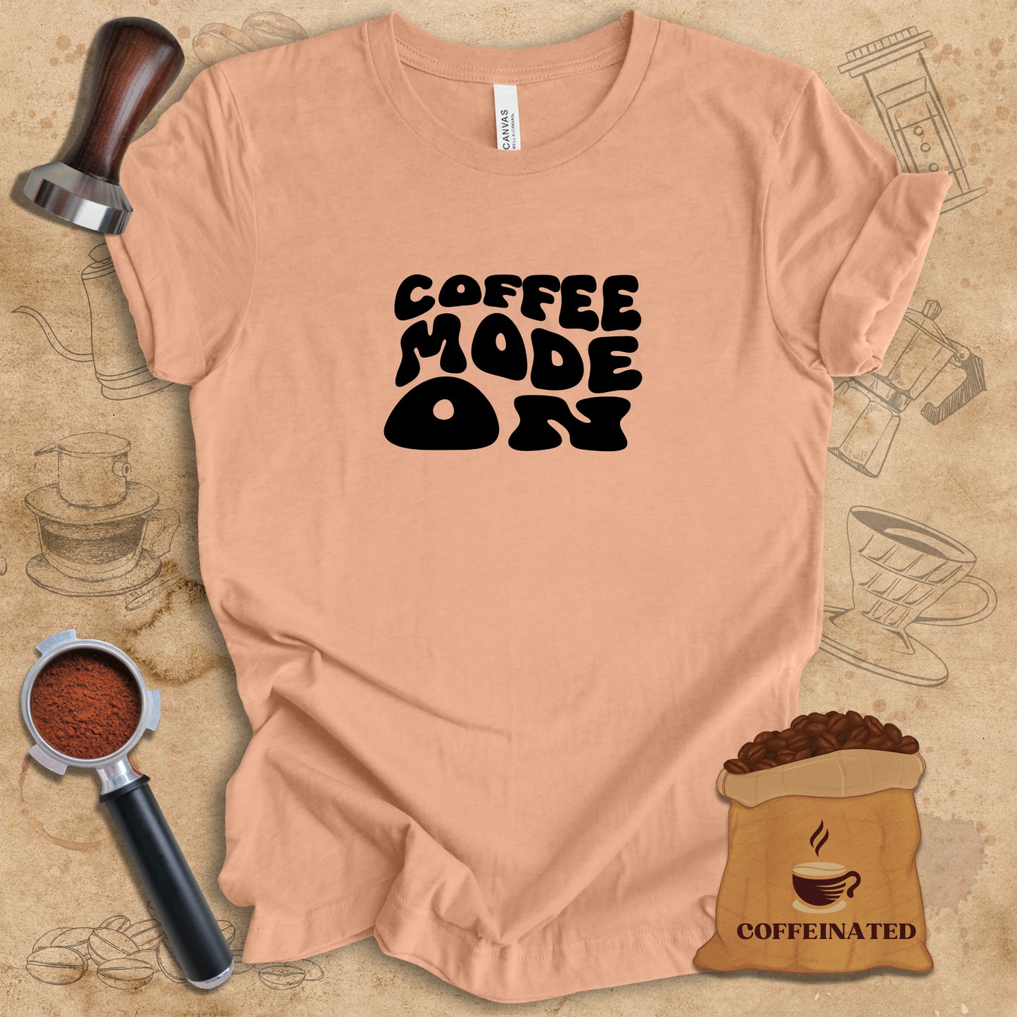 Coffee Mode On (Black) Tee