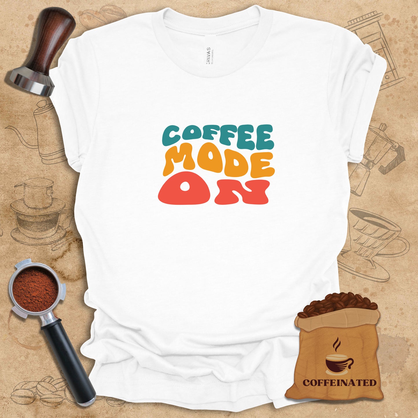 Coffee Mode On (Color) Tee