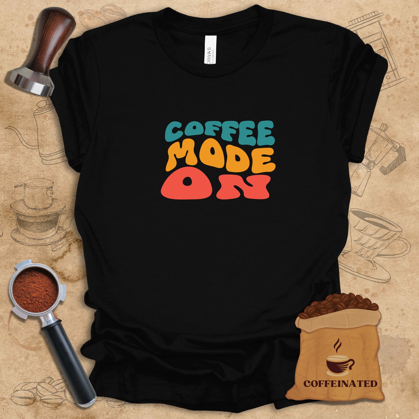 Coffee Mode On (Color) Tee