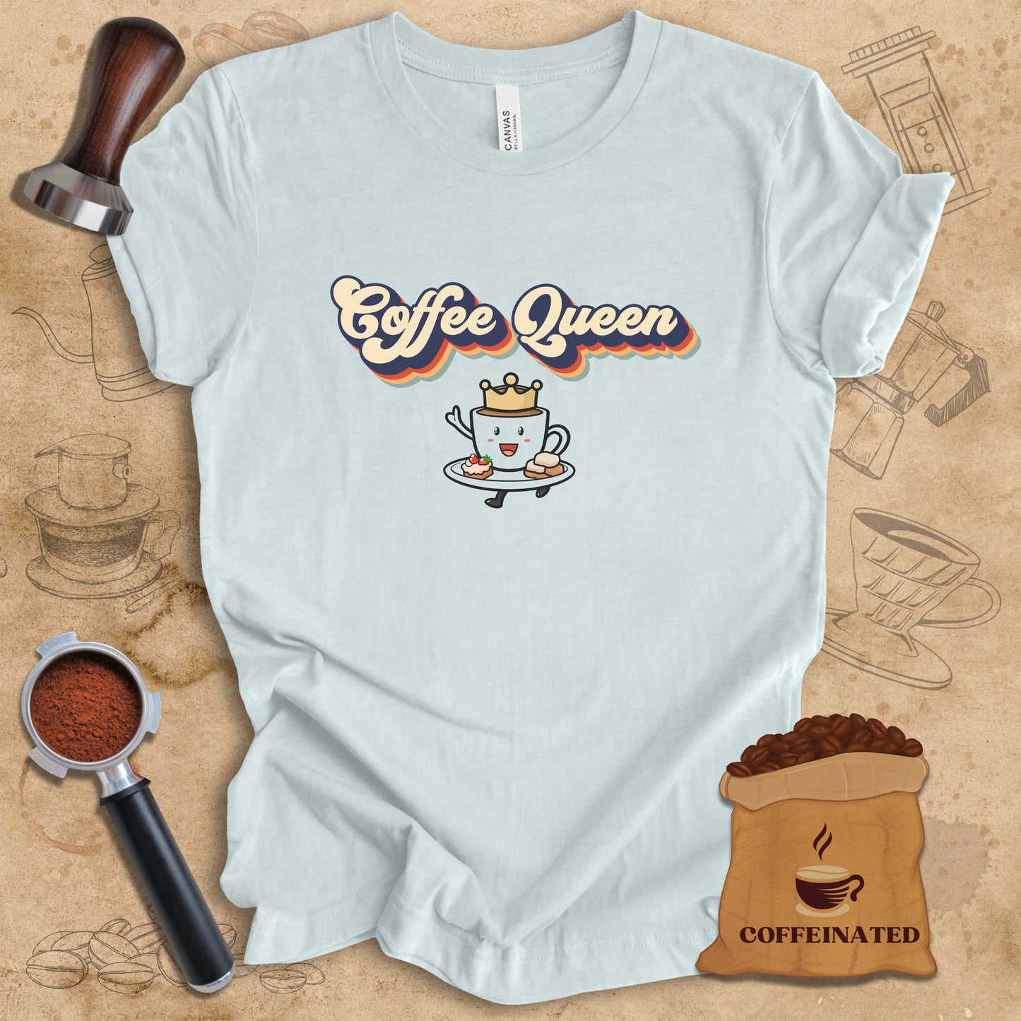 Coffee Queen Retro Tee