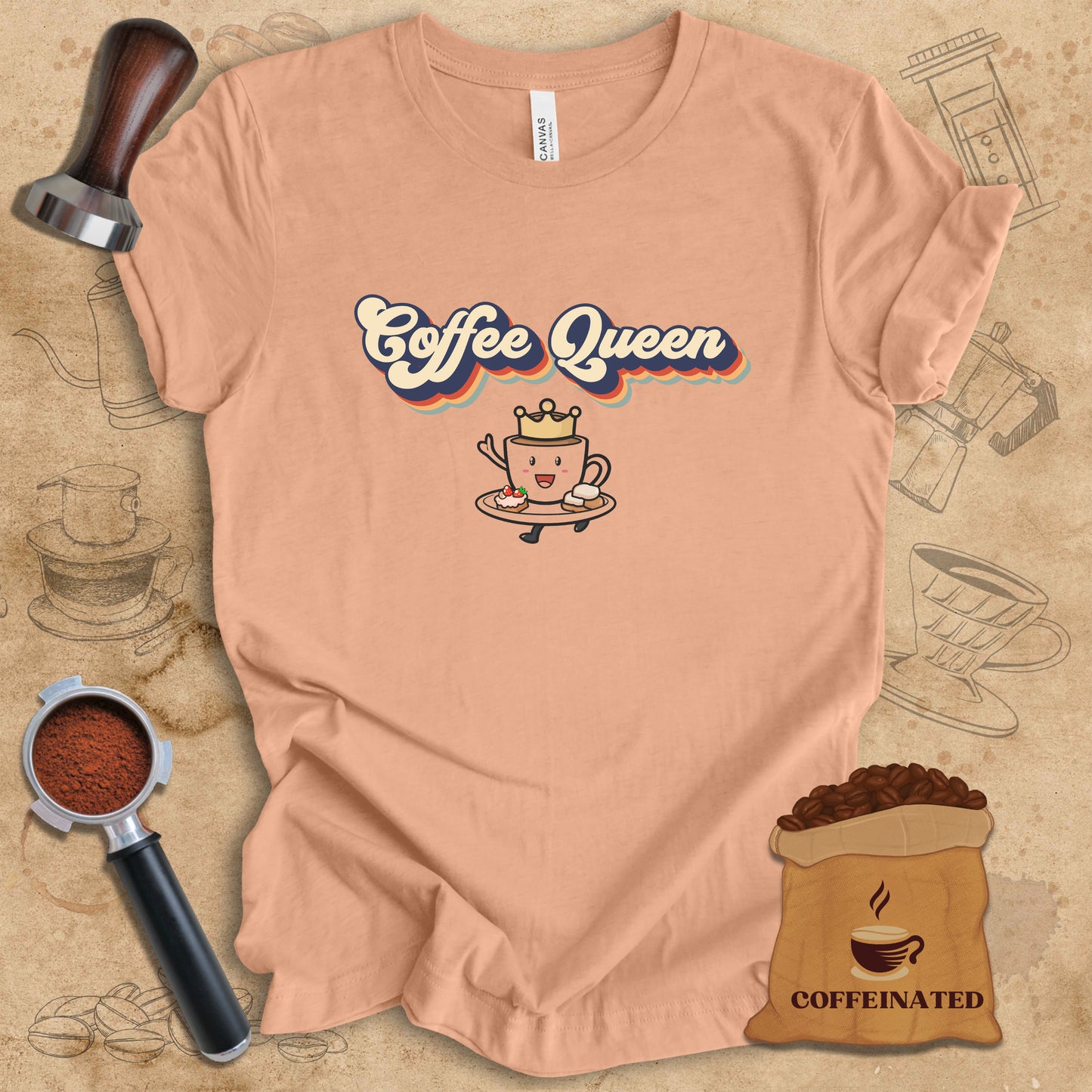 Coffee Queen Retro Tee