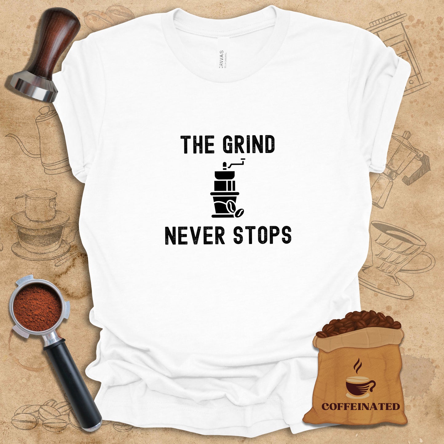 Grind Never Stops - Flat - Black Tee