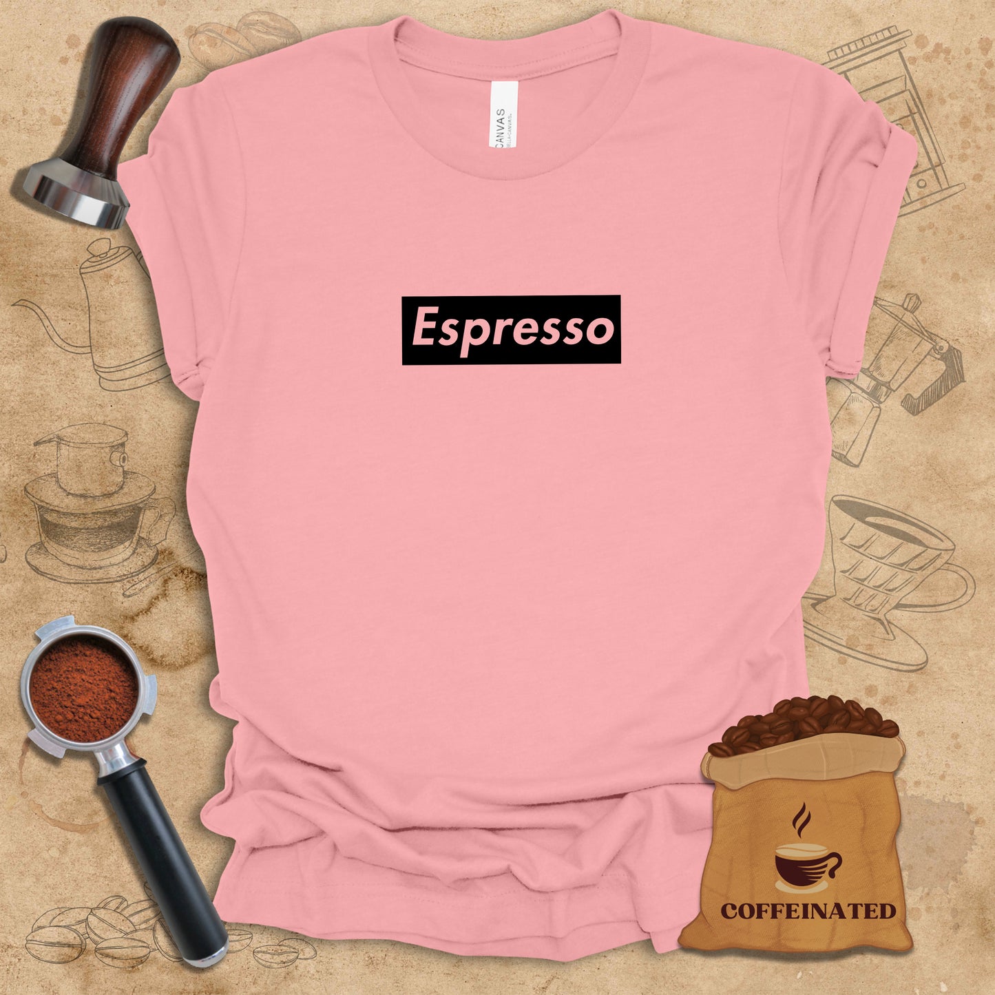 Espresso - Black Logo Tee