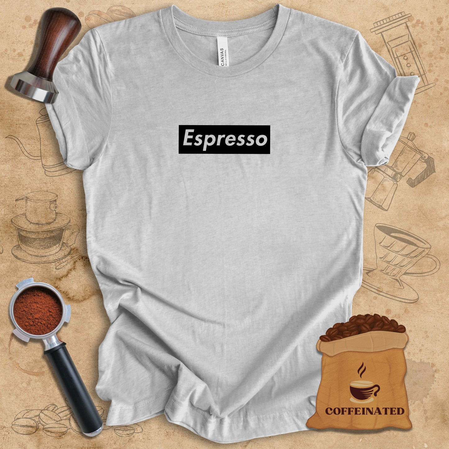 Espresso - Black Logo Tee