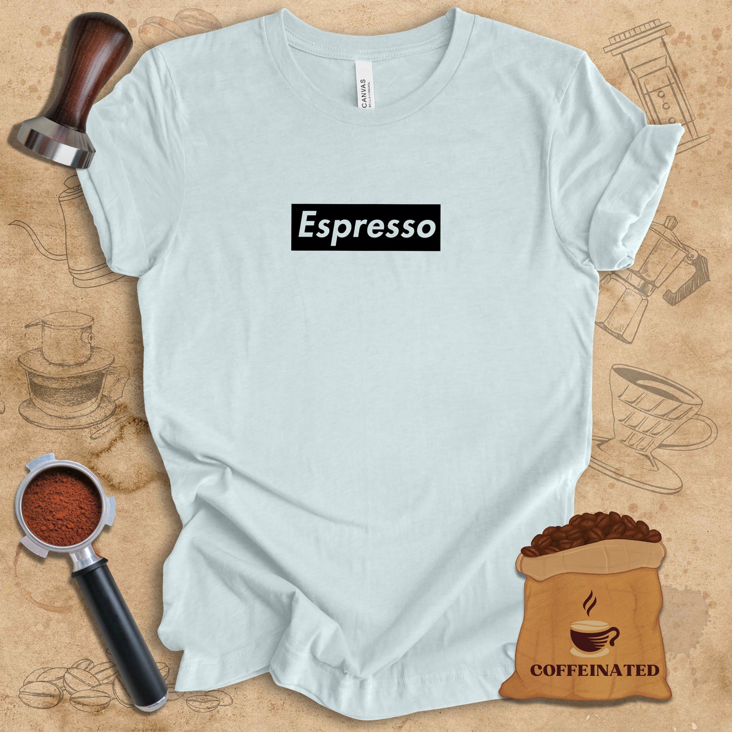 Espresso - Black Logo Tee