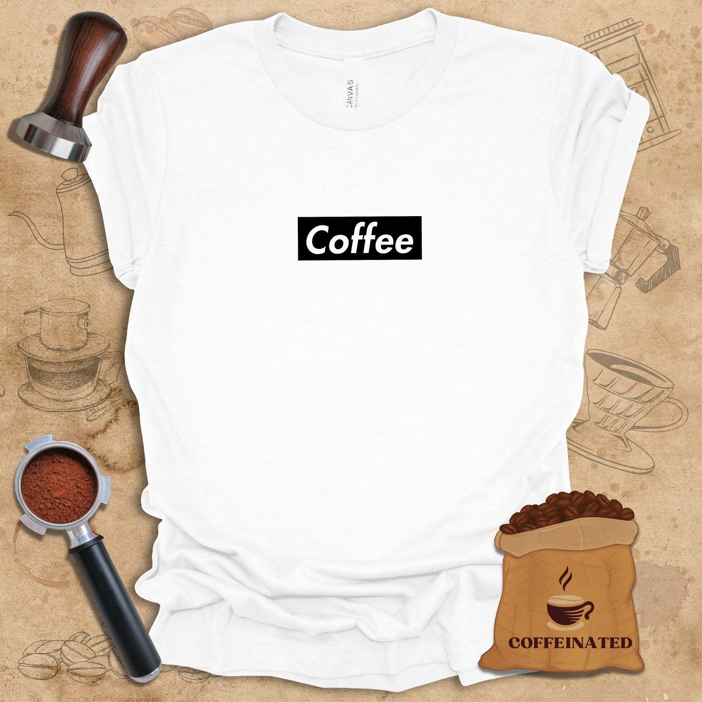 Coffee - Black Logo Tee