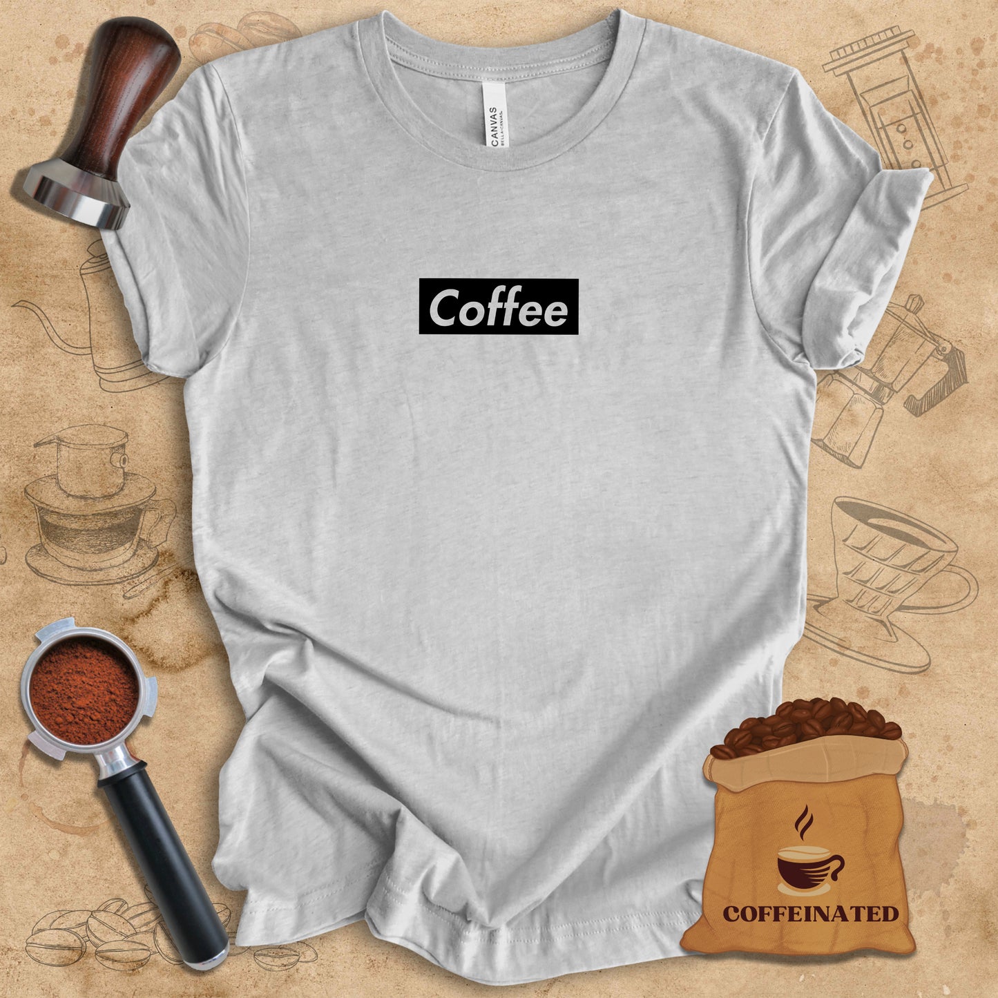 Coffee - Black Logo Tee