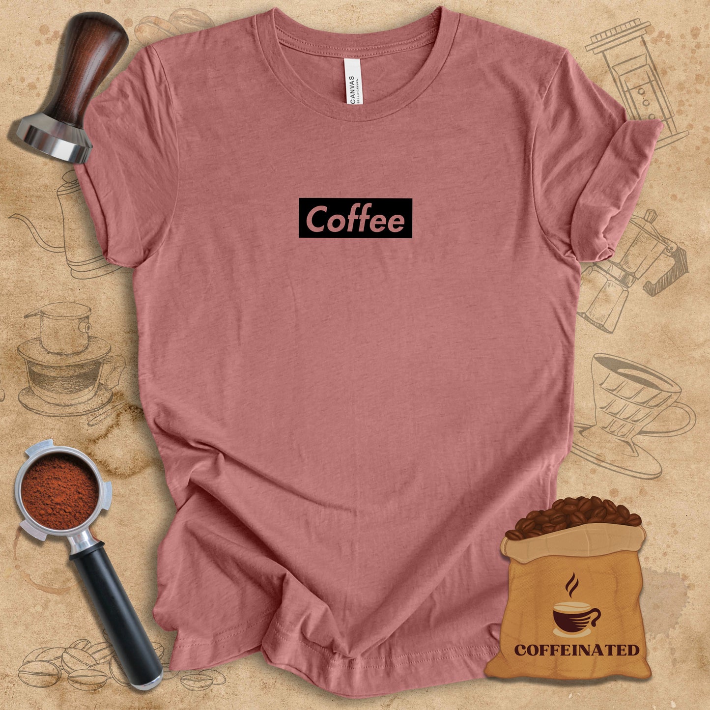 Coffee - Black Logo Tee