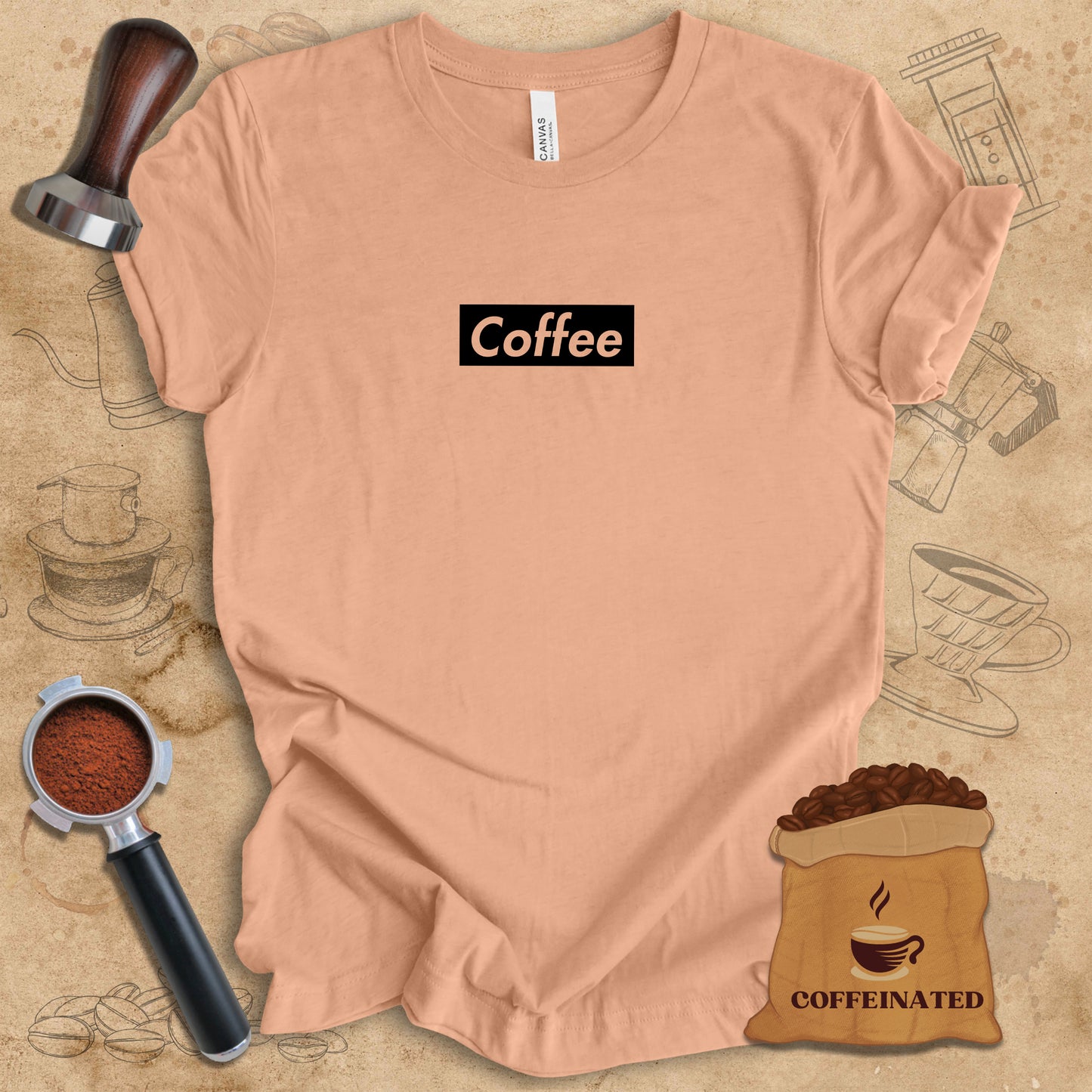 Coffee - Black Logo Tee