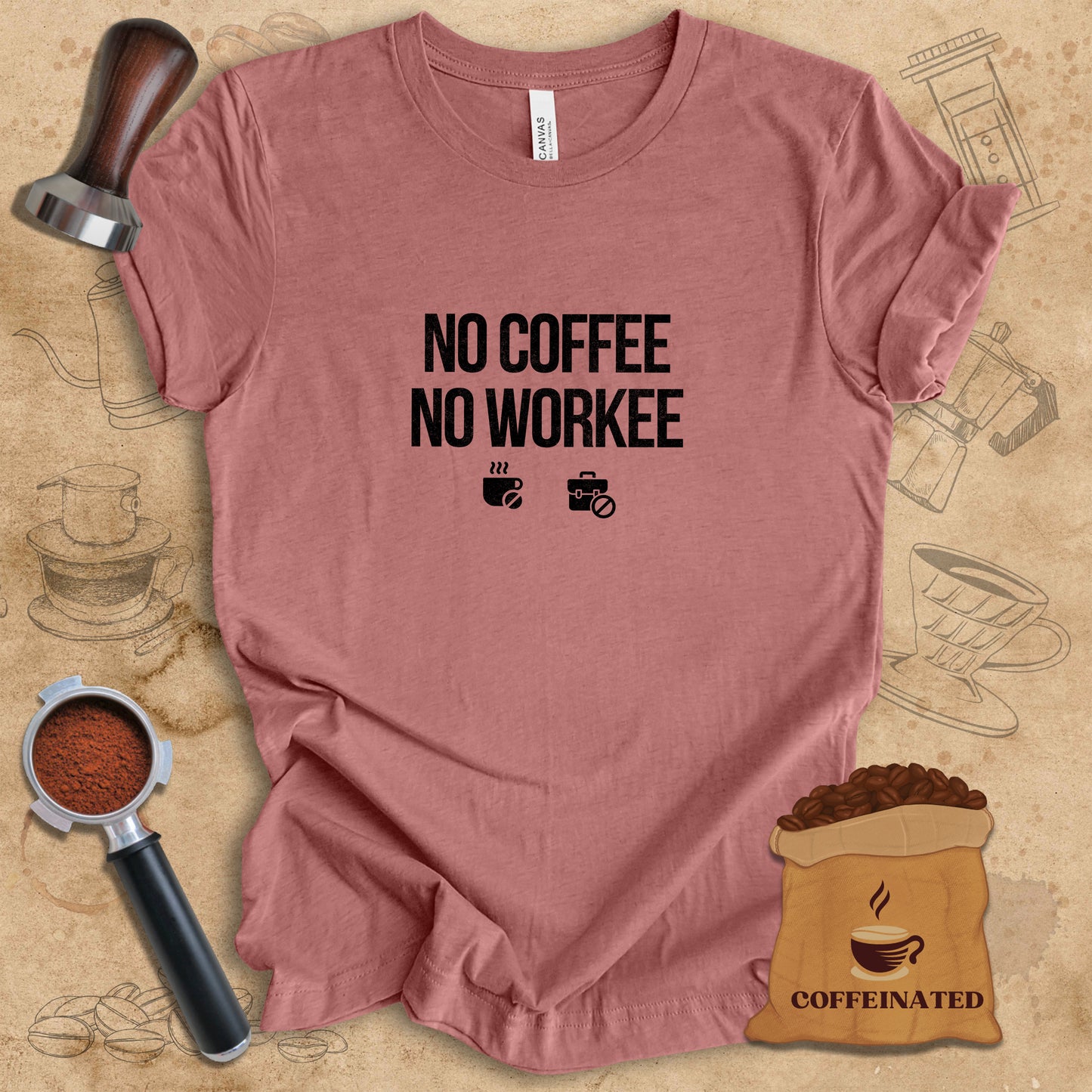 No coffee - Icons Tee