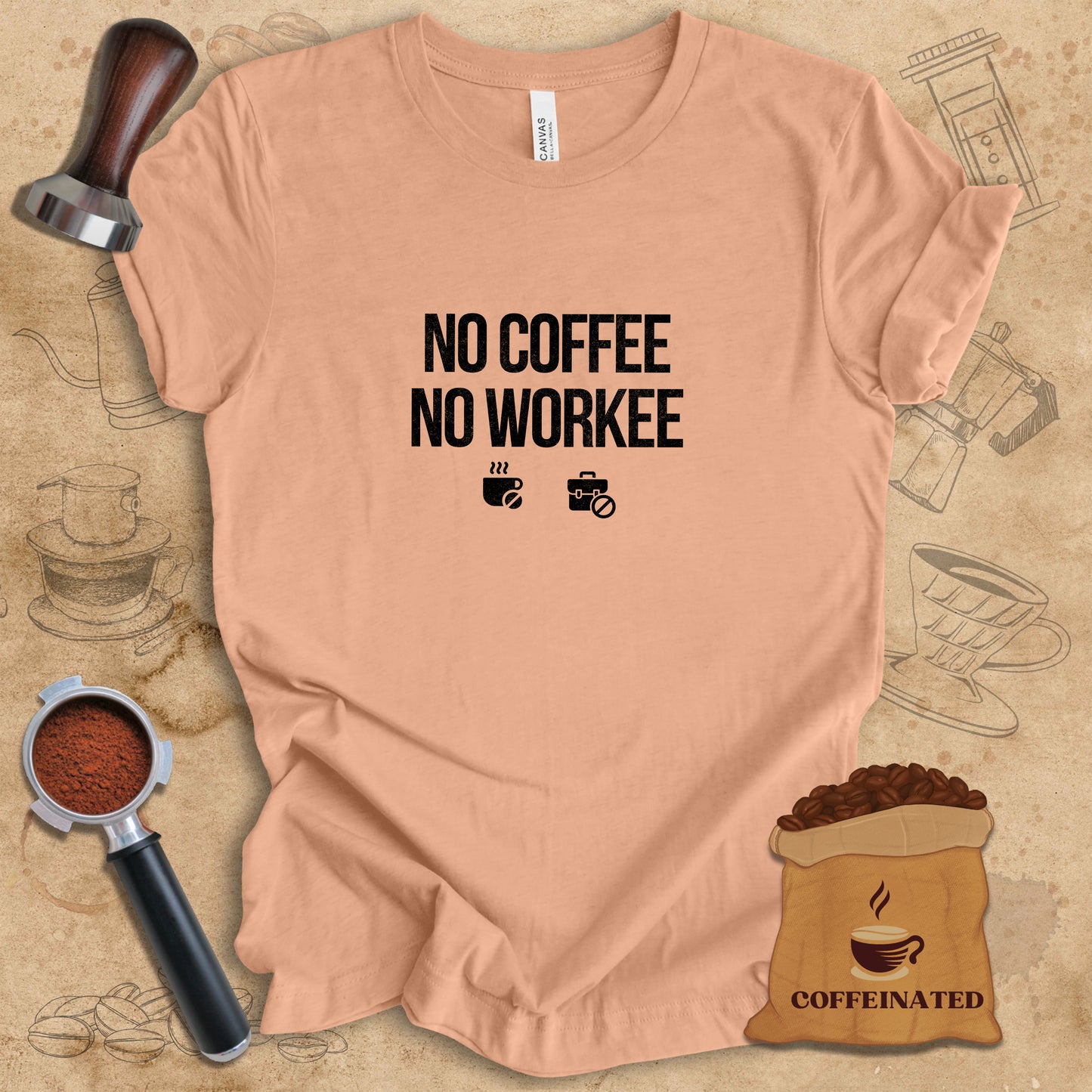 No coffee - Icons Tee