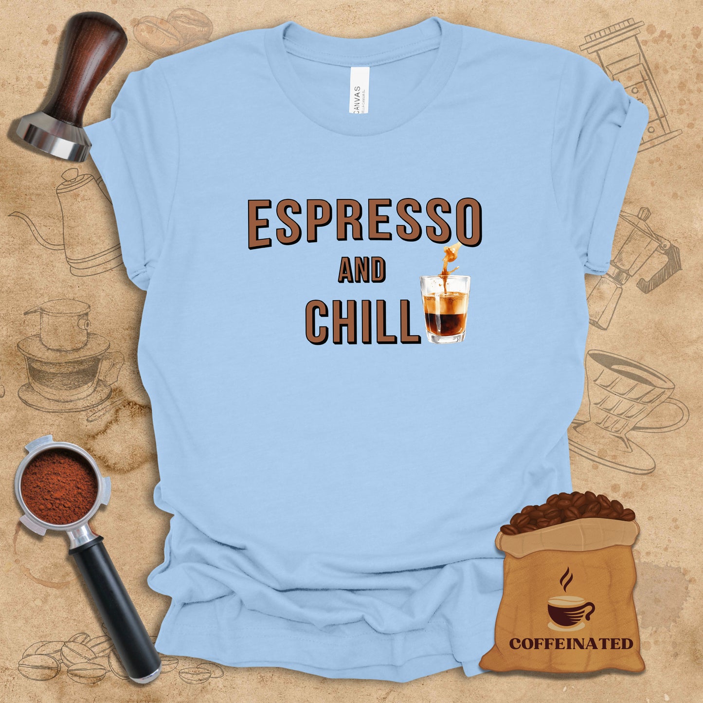 Espresso And Chill - Glass Tee