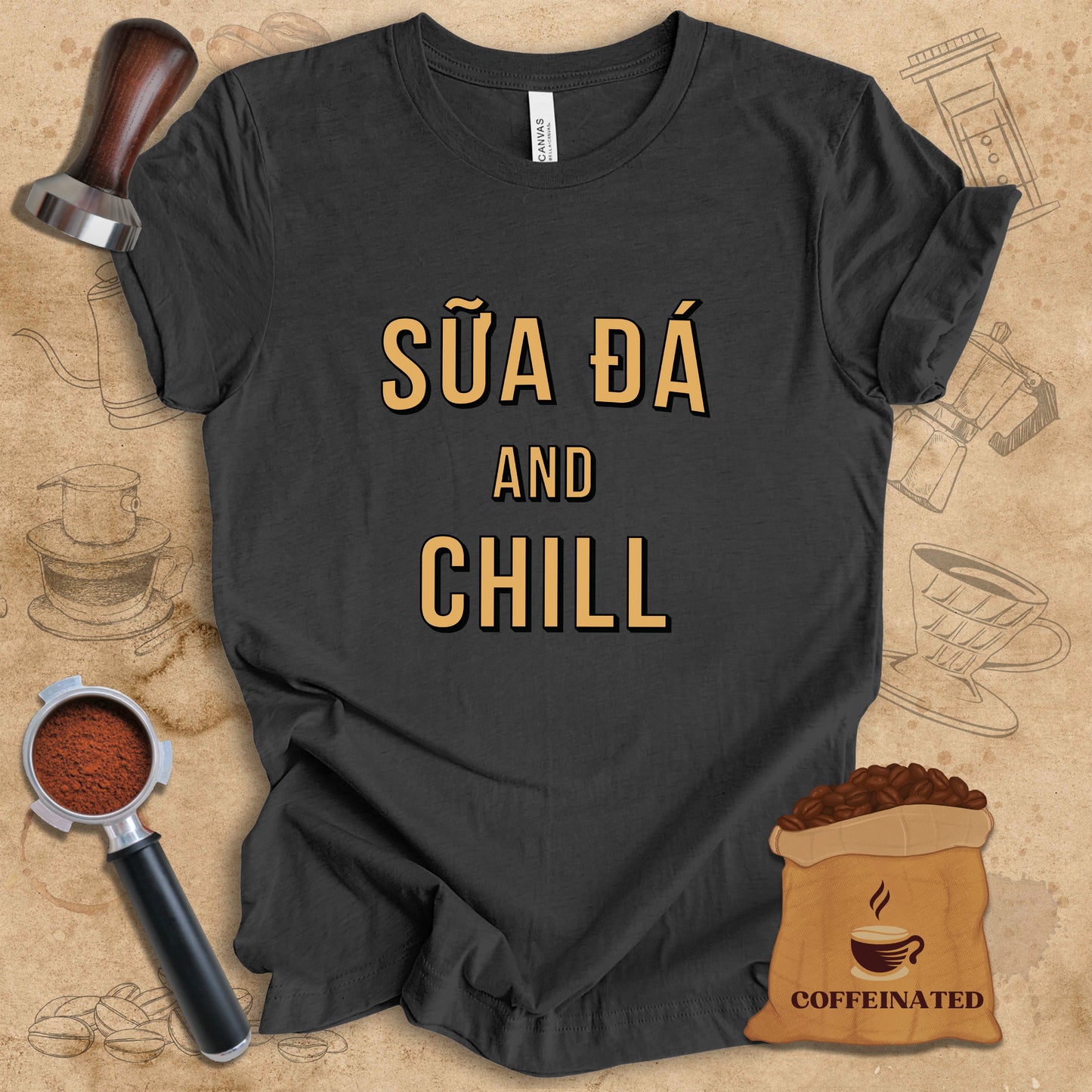 Sua Da And Chill - Text Tee