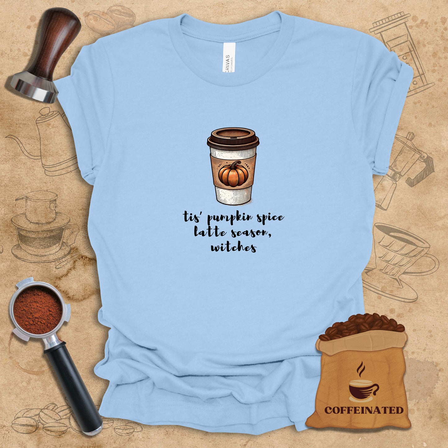 Pumpkin Spice Latte Season Witches Tee