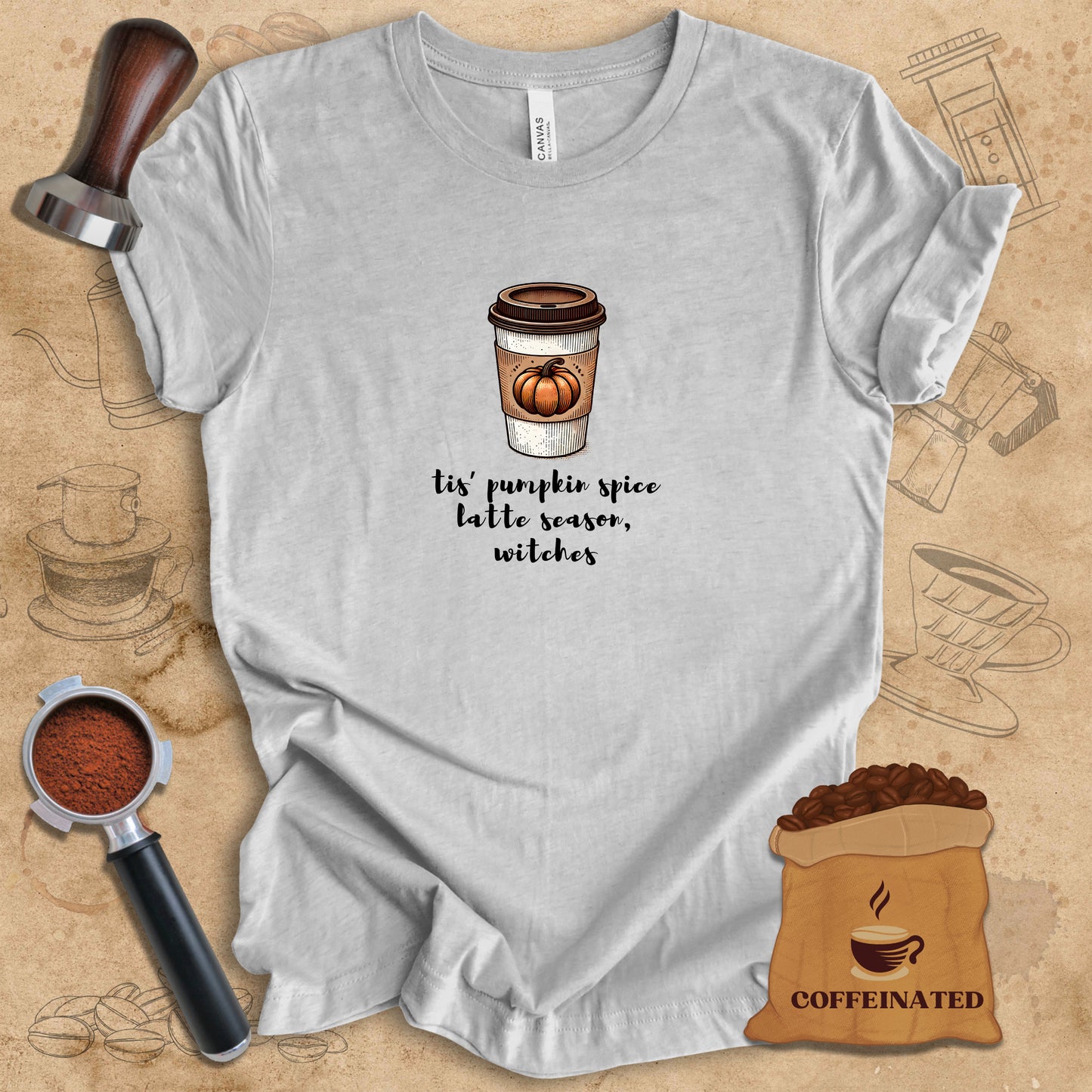 Pumpkin Spice Latte Season Witches Tee