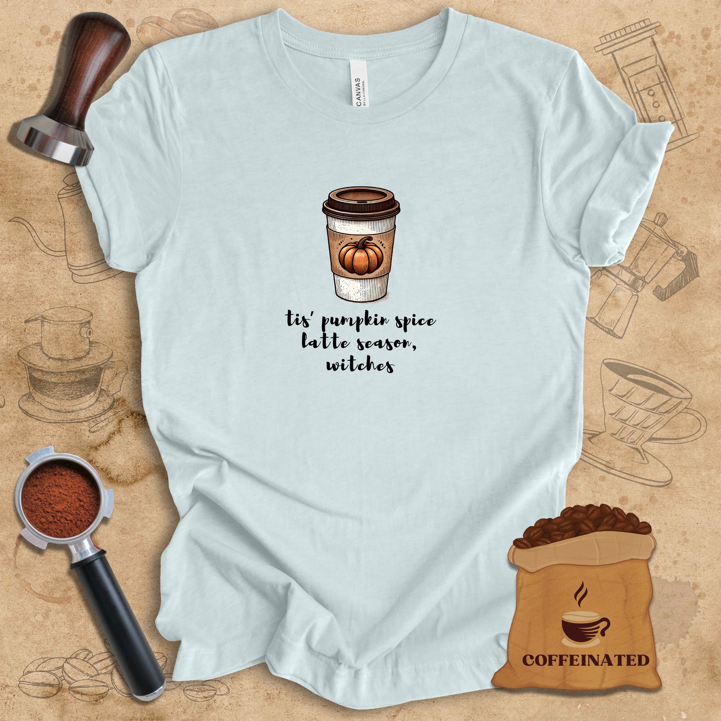 Pumpkin Spice Latte Season Witches Tee