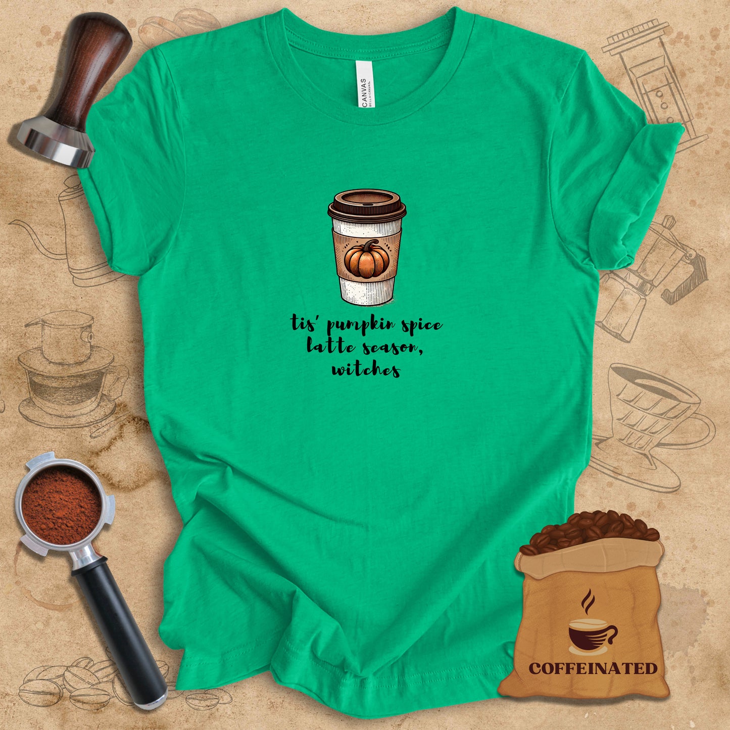 Pumpkin Spice Latte Season Witches Tee