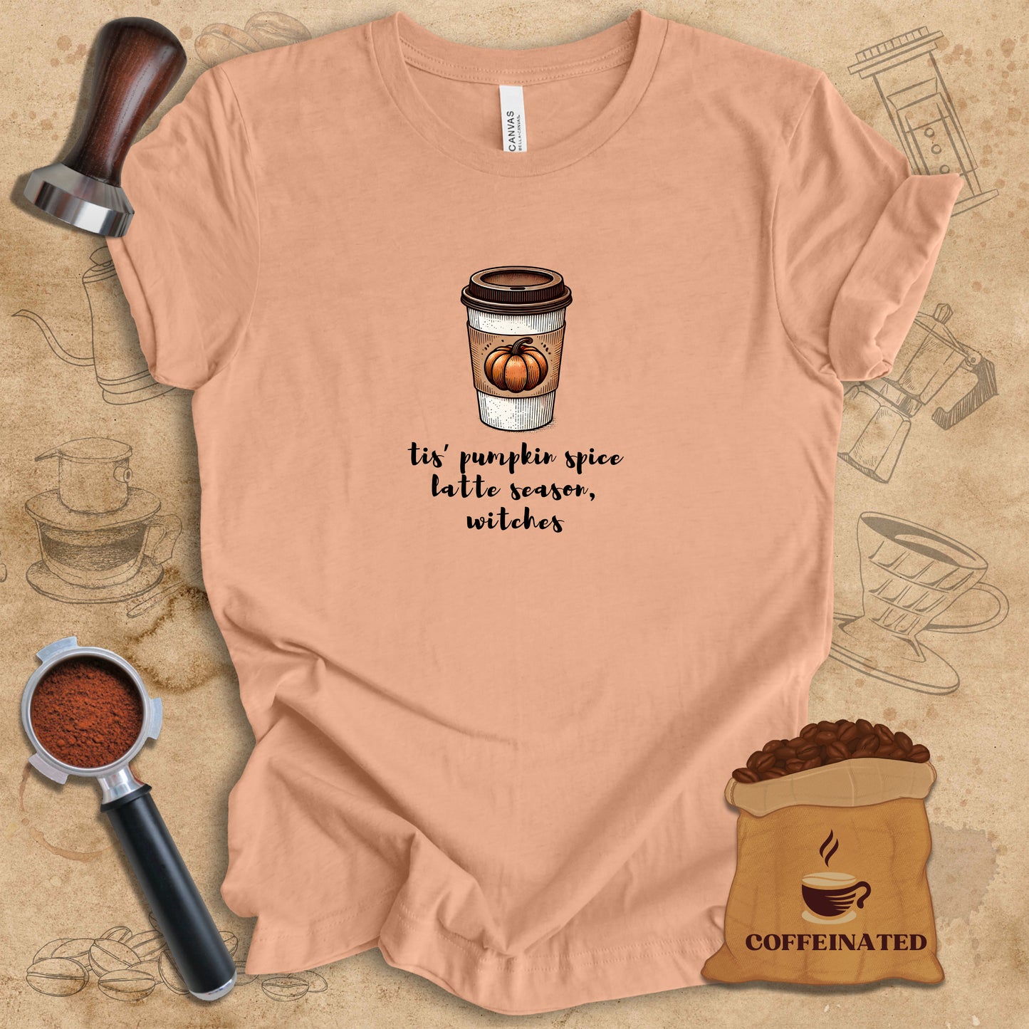 Pumpkin Spice Latte Season Witches Tee