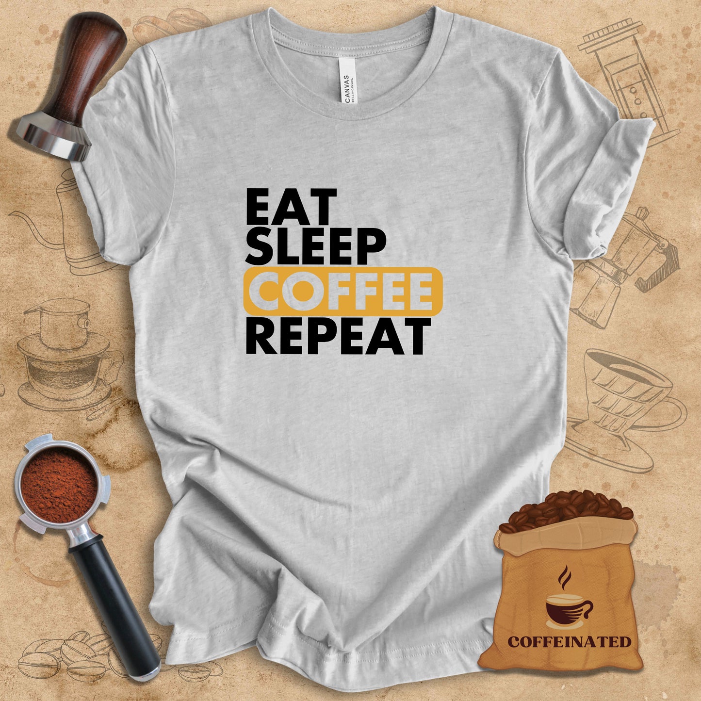 Eat Sleep Coffee Repeat Tee