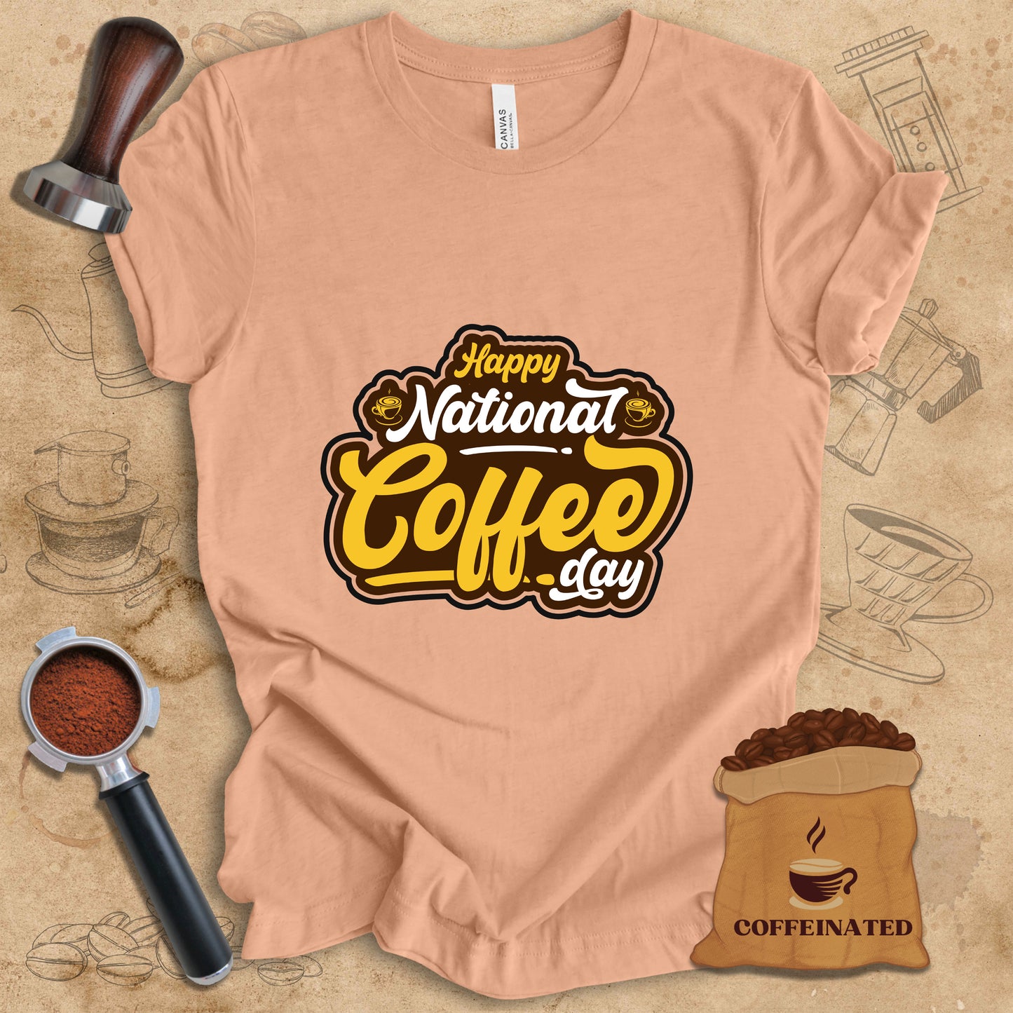 Happy National Coffee Day Tee